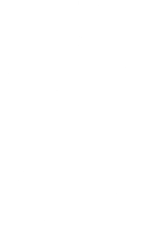 Nutritional facts for 10MG