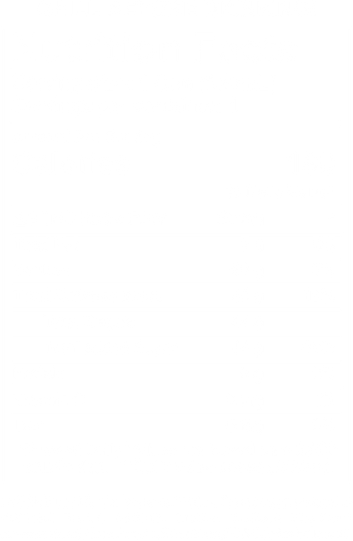 Nutritional facts for 20MG