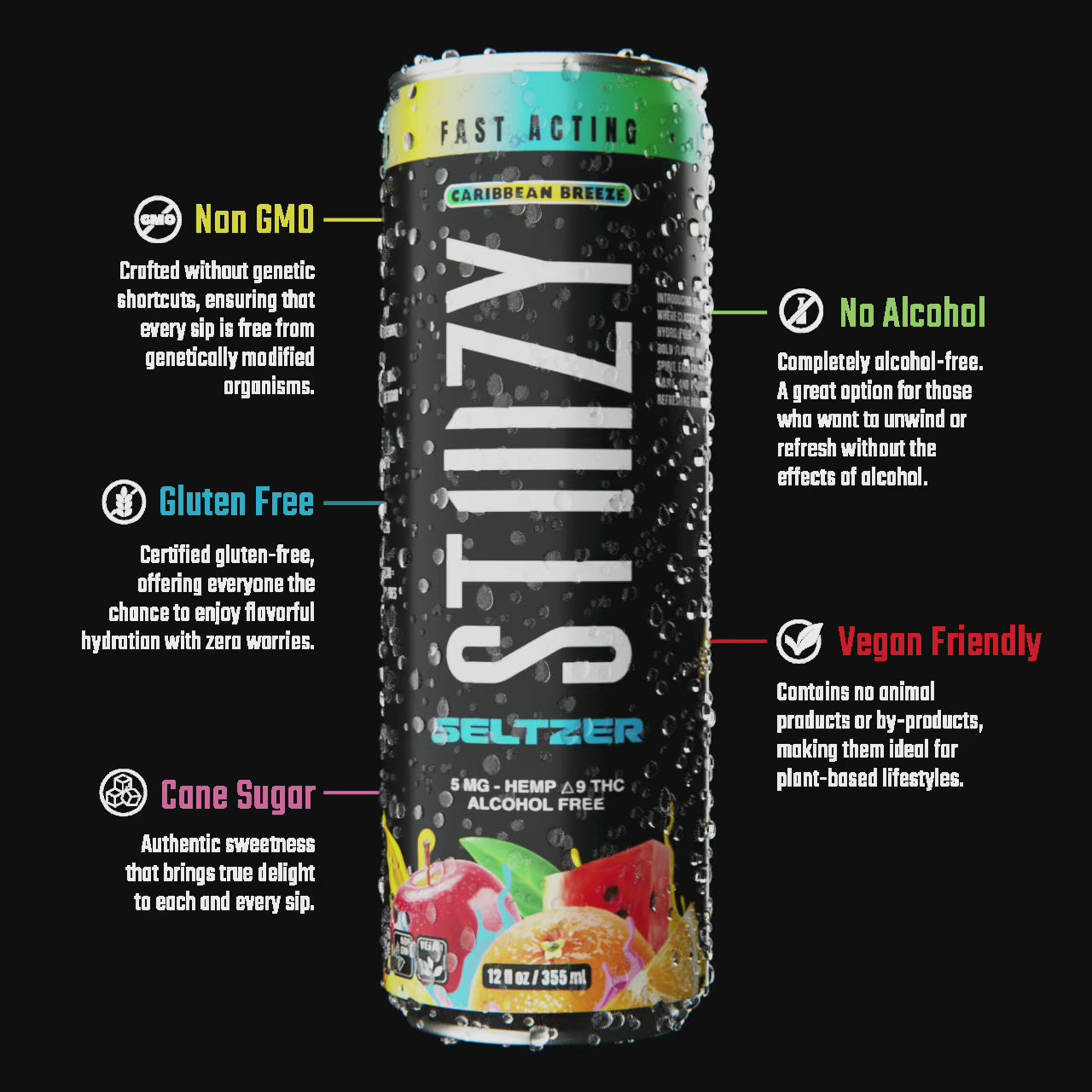 Short video showing the STIIIZY Seltzer.